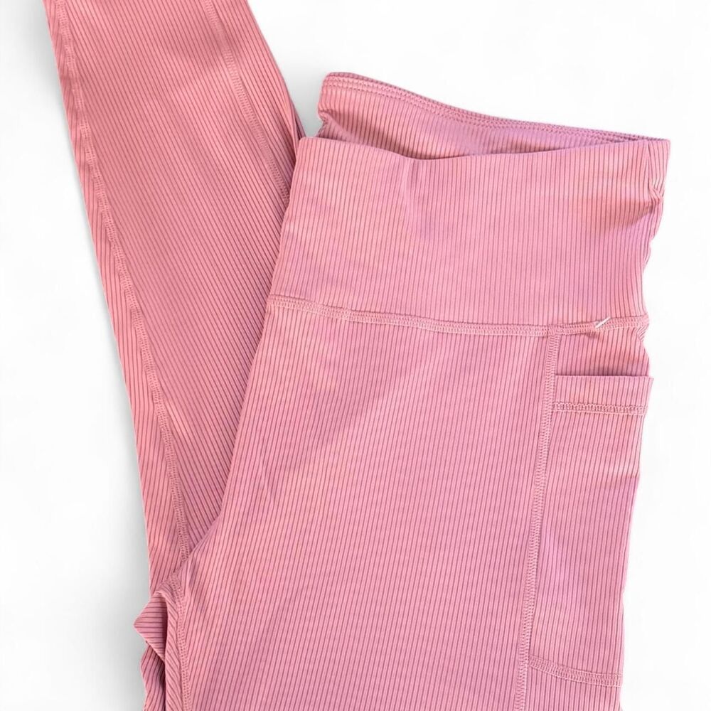 Adrienne Vittadini Women's Pink Athletic Leggings Size 3X - Picture 3 of 8